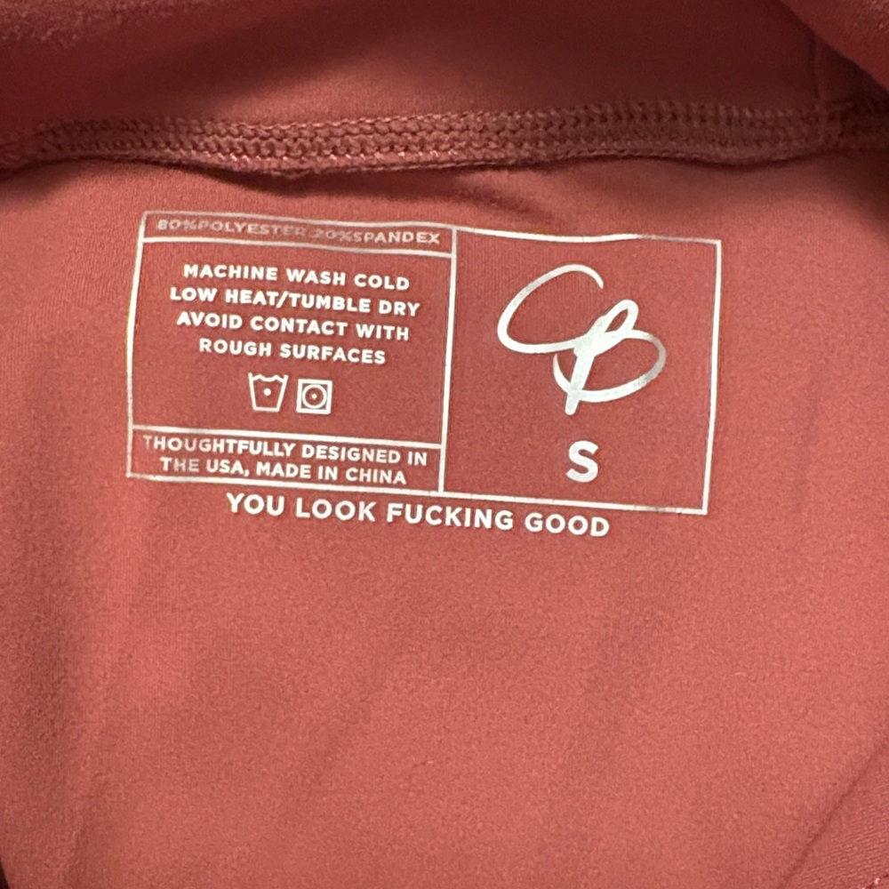 CB Rust Hoodie with Drawstrings - Picture 6 of 6